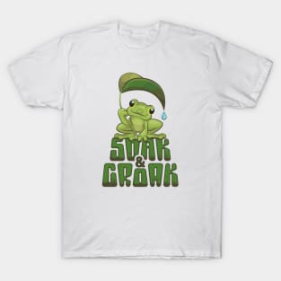 Soak and Croak Retro Frog T-Shirt